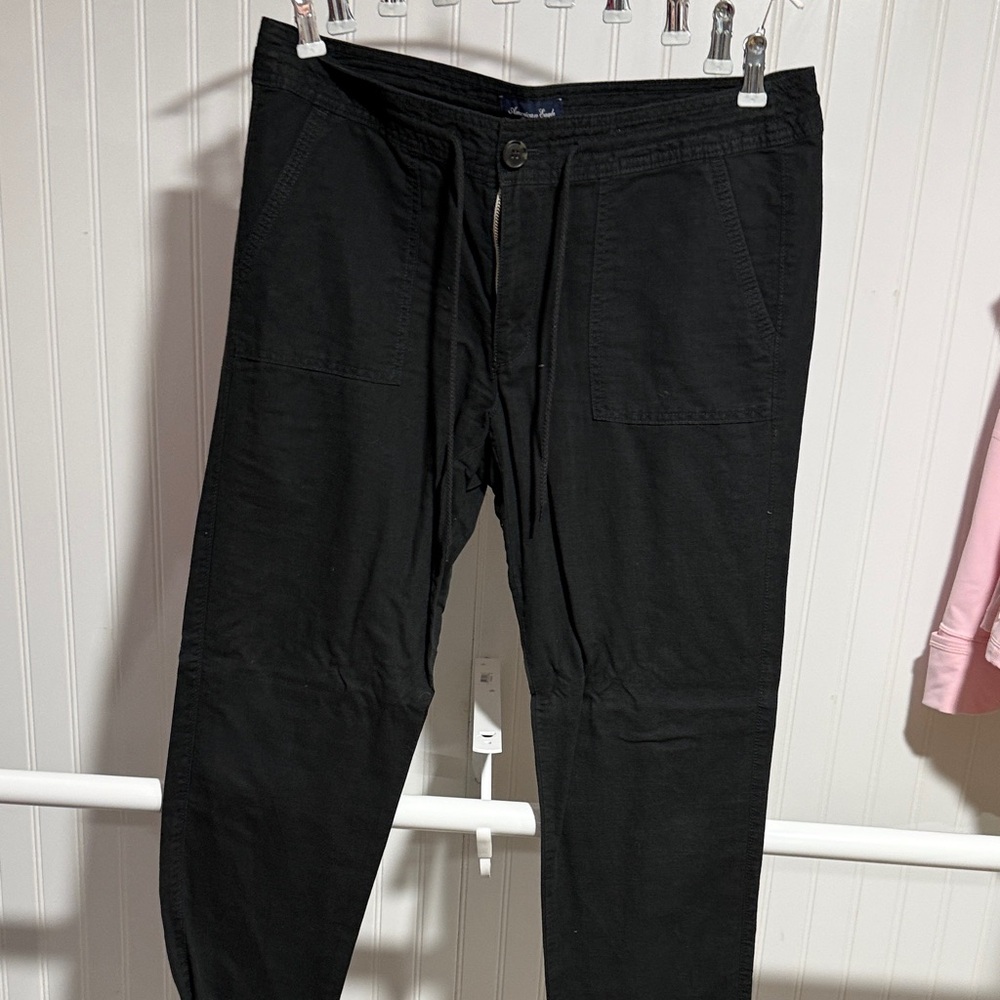 American Eagle Outfitters Black Drawstring Joggers
